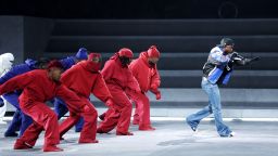 NEW ORLEANS, LOUISIANA - FEBRUARY 09: Kendrick Lamar performs onstage during Apple Music Super Bowl LIX Halftime Show at Caesars Superdome on February 09, 2025 in New Orleans, Louisiana.  (Photo by Jamie Squire/Getty Images)