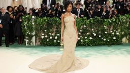 NEW YORK, NEW YORK - MAY 06: Tyla attends The 2024 Met Gala Celebrating "Sleeping Beauties: Reawakening Fashion" at The Metropolitan Museum of Art on May 06, 2024 in New York City. (Photo by Jamie McCarthy/Getty Images)