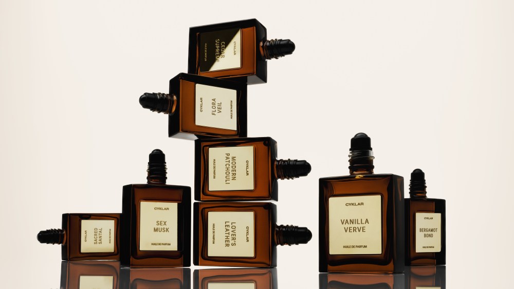 cyklar-oils-horizontal-1 Cyklar, the body care brand founded by Claudia Sulewski, has forayed into fragrance with a set of eight layerable perfume oils.