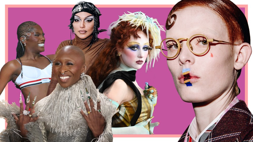 makeup1-1-1 Statement beauty, as seen above by Doechii, Cynthia Erivo, Chappell Roan and at the Fall 2025 Luar and Thom Browne New York Fashion Week, are surging.